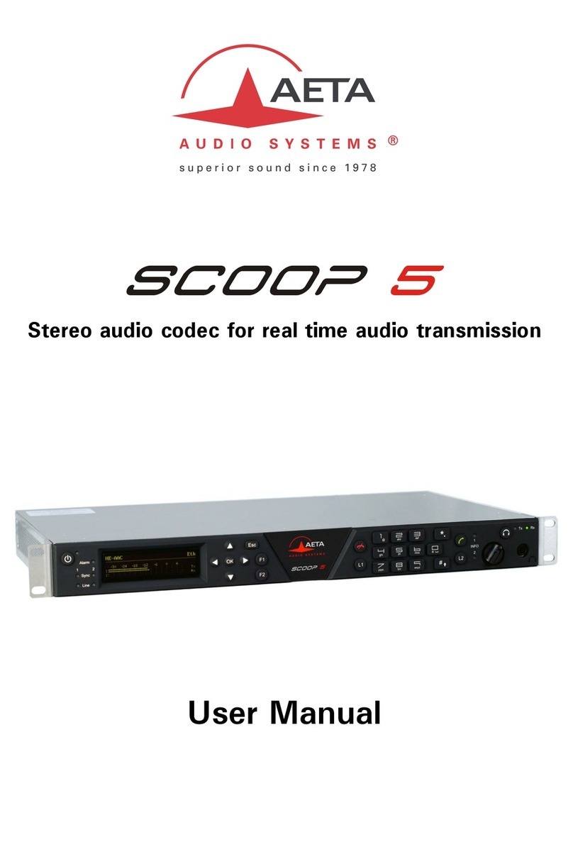 Aeta Audio Systems SCOOP 5 user manual