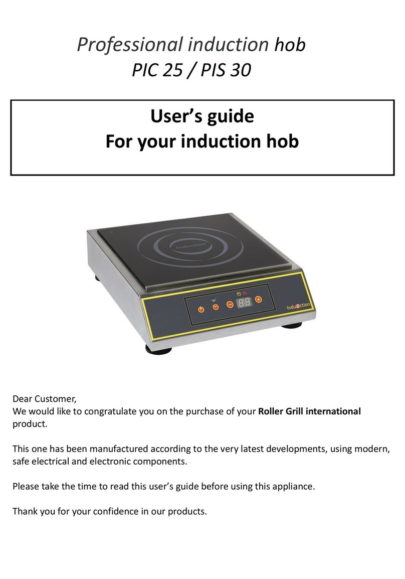 Roller Grill PIC 25 user guide