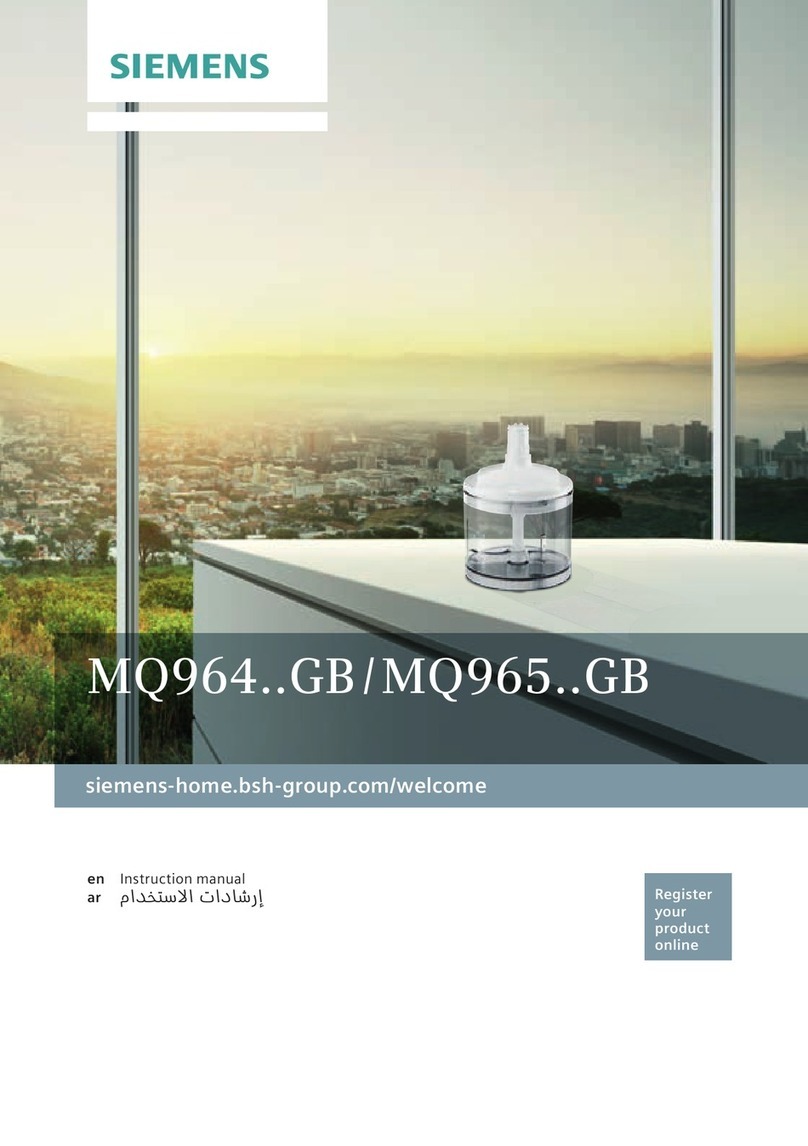Siemens MQ964..GB User manual