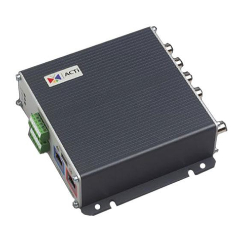 ACTi SED-2320Q Quick installation guide