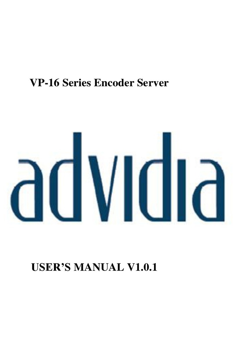 advidia VP-16 Series user manual