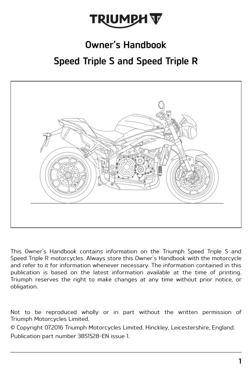 Triumph Speed Triple S Owner's handbook