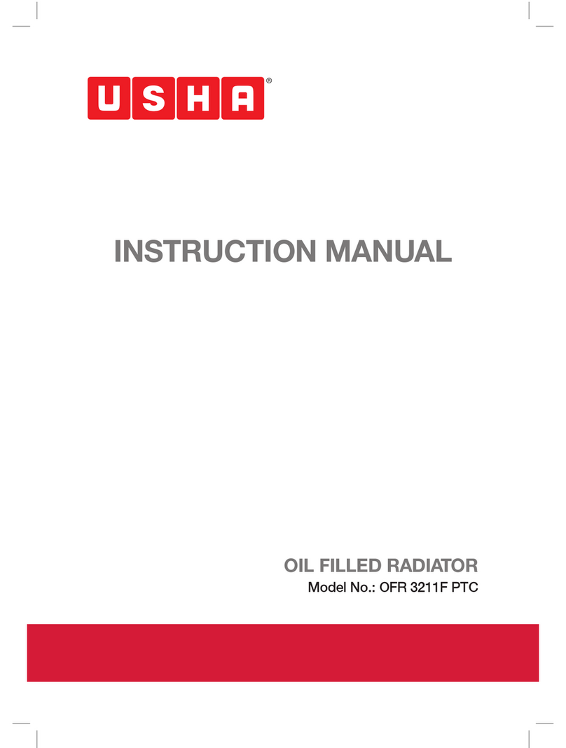 usha OFR 3211F PTC instruction manual