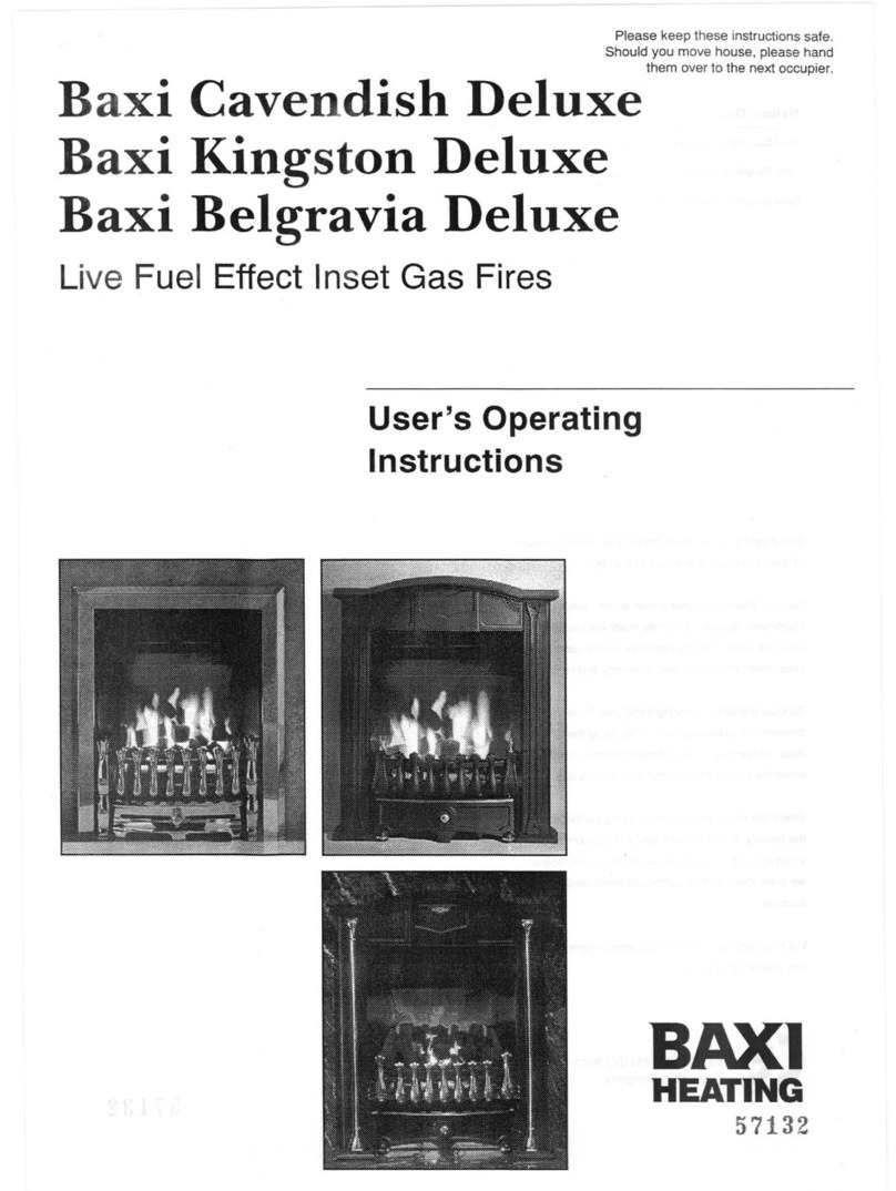 Baxi Baxi Belgravia Deluxe User operating instructions