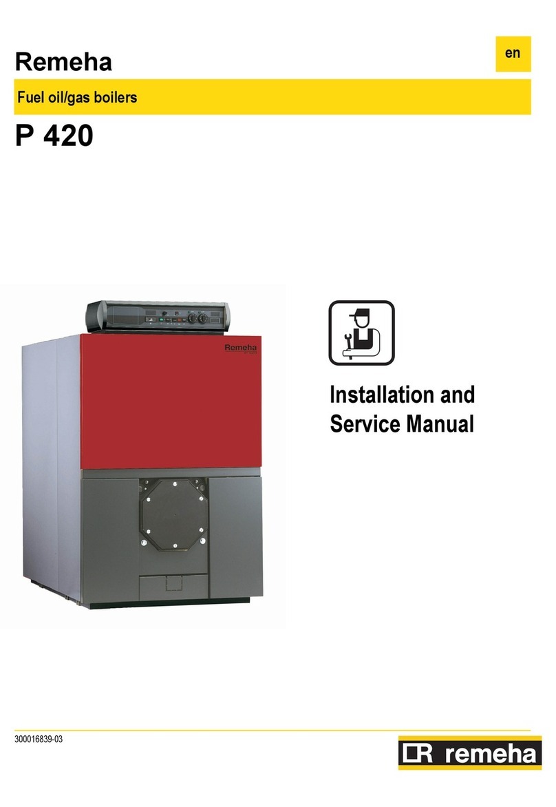 REMEHA P 420 Installation and service manual REMEHA P 420 Installation and service manual