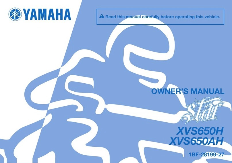 Yamaha XVS650H 2016 owner's manual