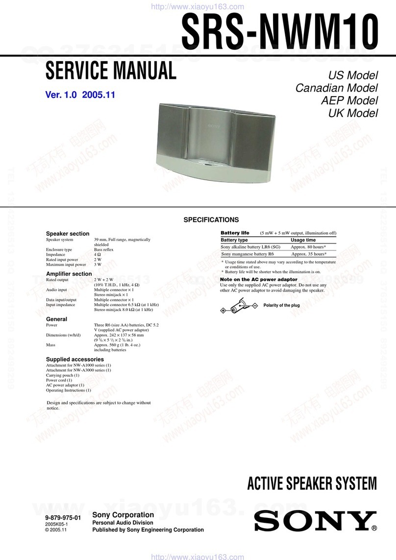 Sony SRS-NWM10 User manual