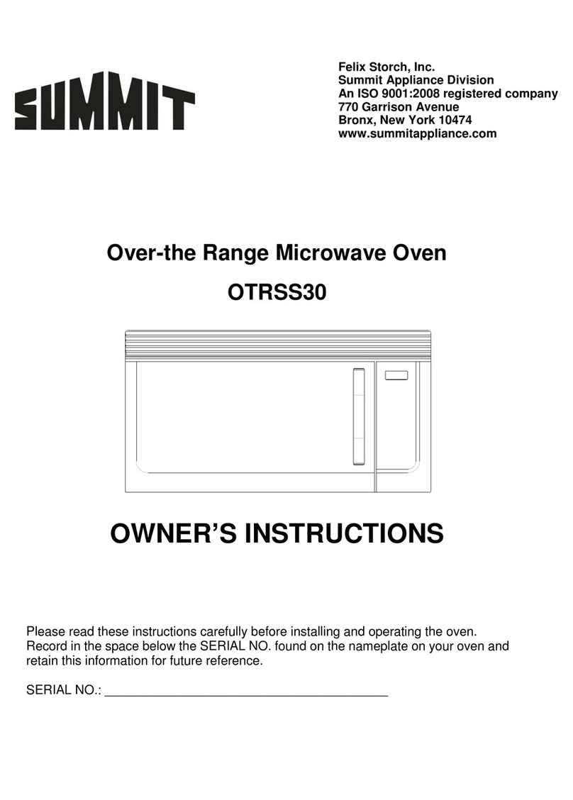 Summit OTRSS30 Owner's instructions