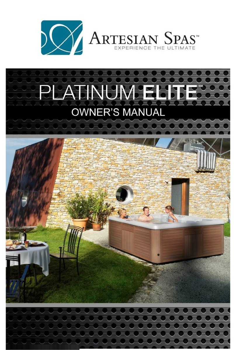 Artesian Spas PLATINUM ELITE User manual