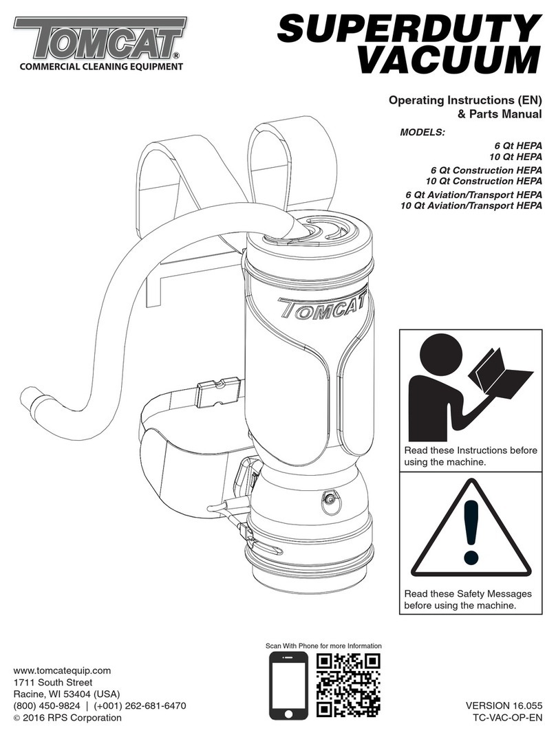 Tomcat 6 Qt HEPA operating instructions