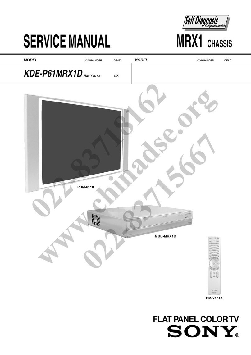 Sony KDE-P61MRX1D User manual