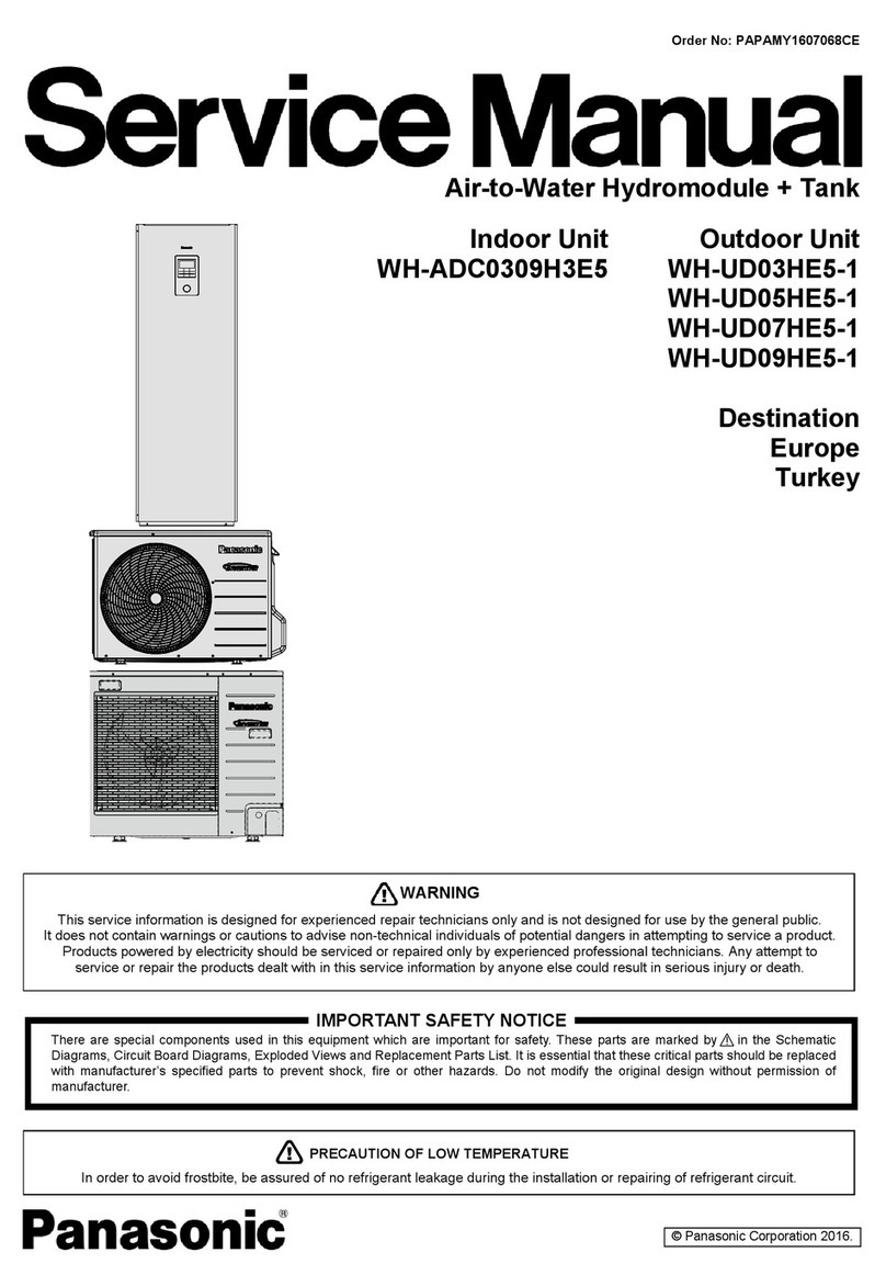 Panasonic WH-ADC0309H3E Service manual