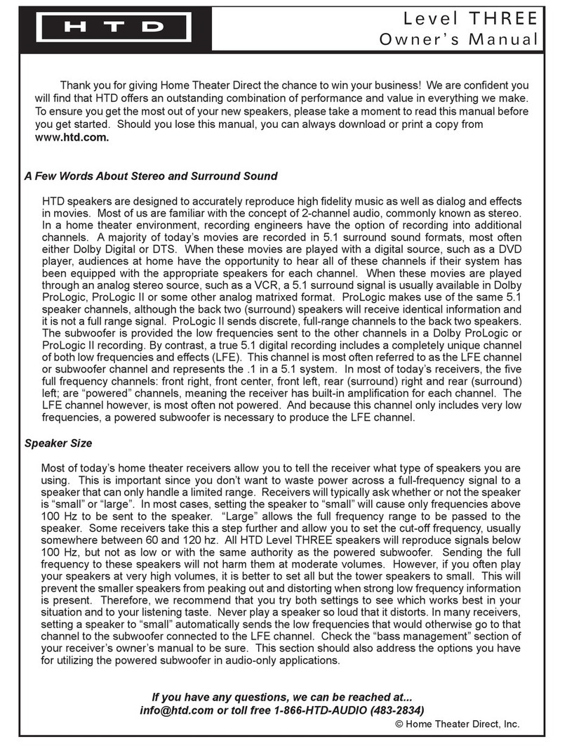 HTD Level THREE User manual