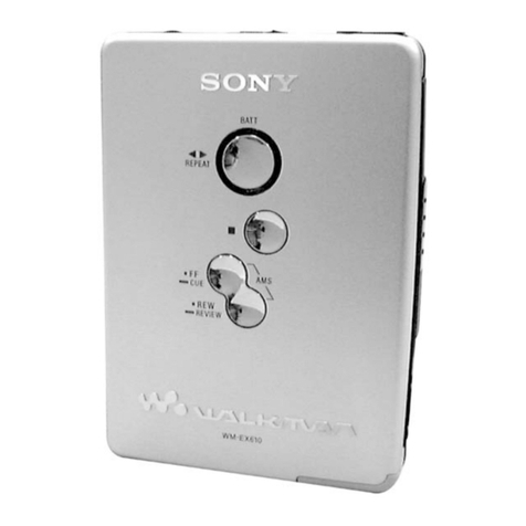 Sony Walkman WM-EX610 User manual