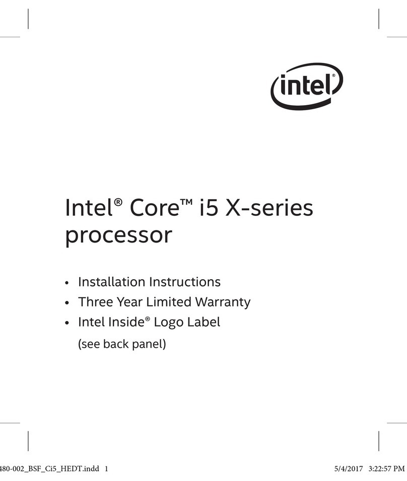 Intel core i5 X series User manual