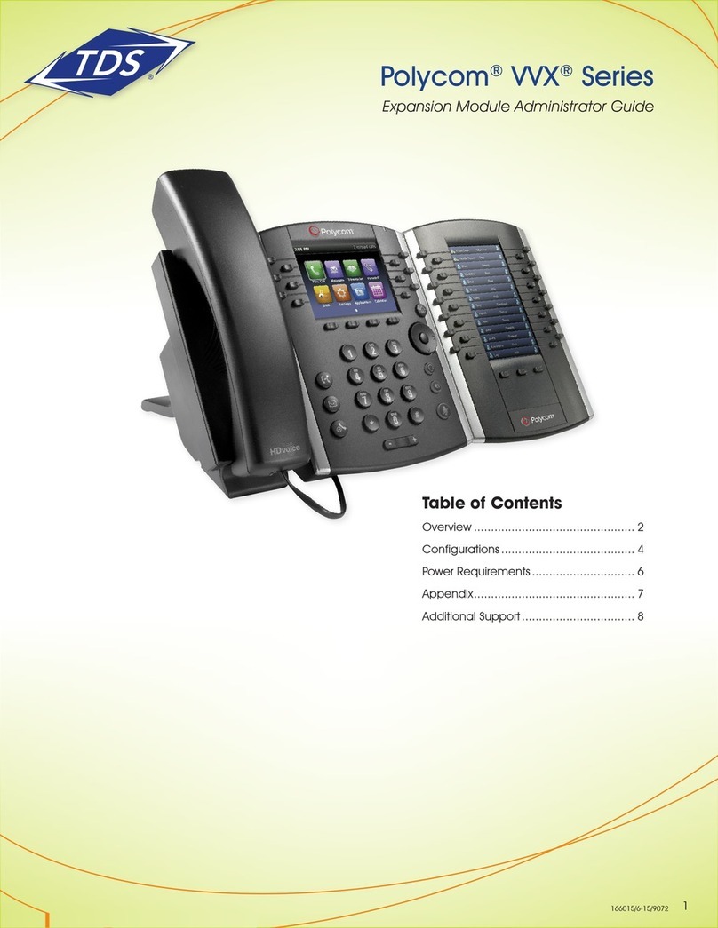 TDS Polycom VVX410 Administrator's guide