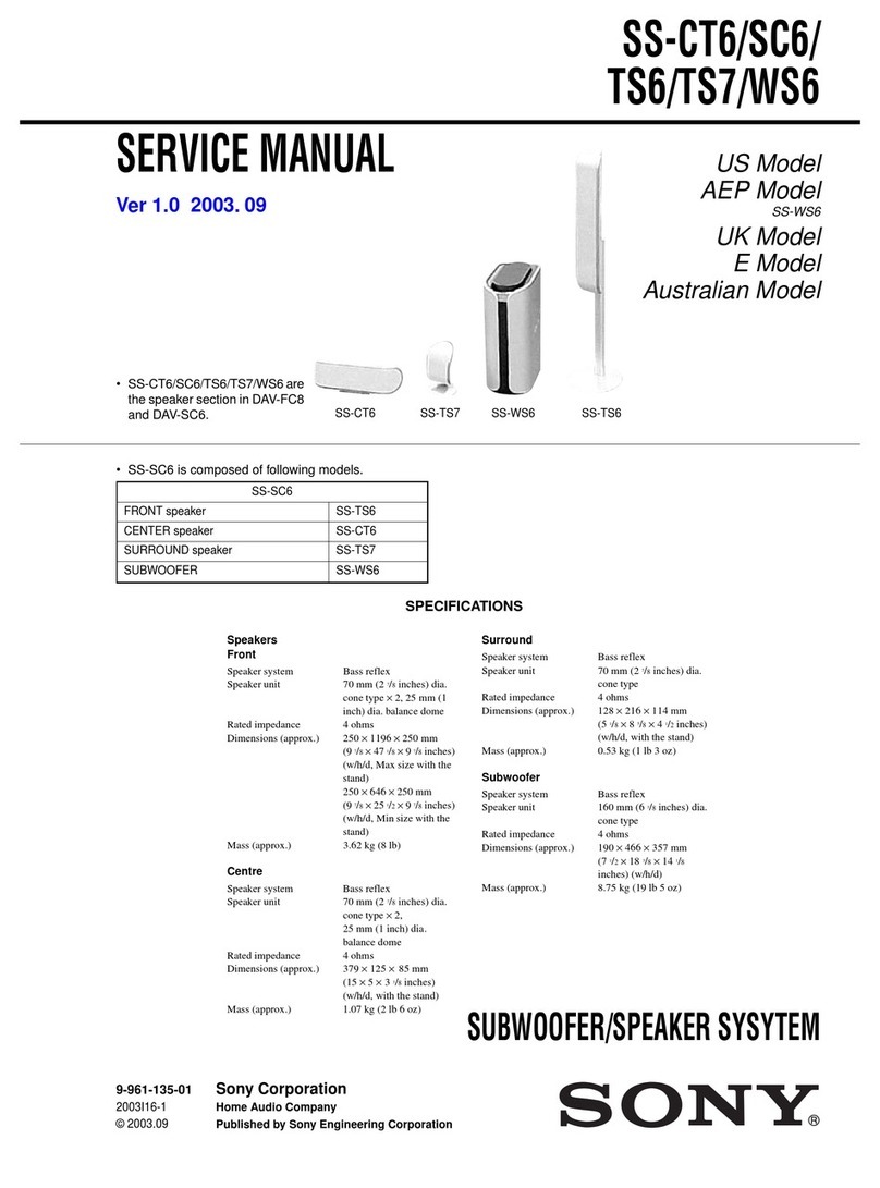 Sony SS-TS6 Service manual