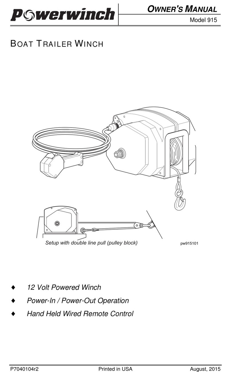 POWERWINCH Model 915 owner's manual