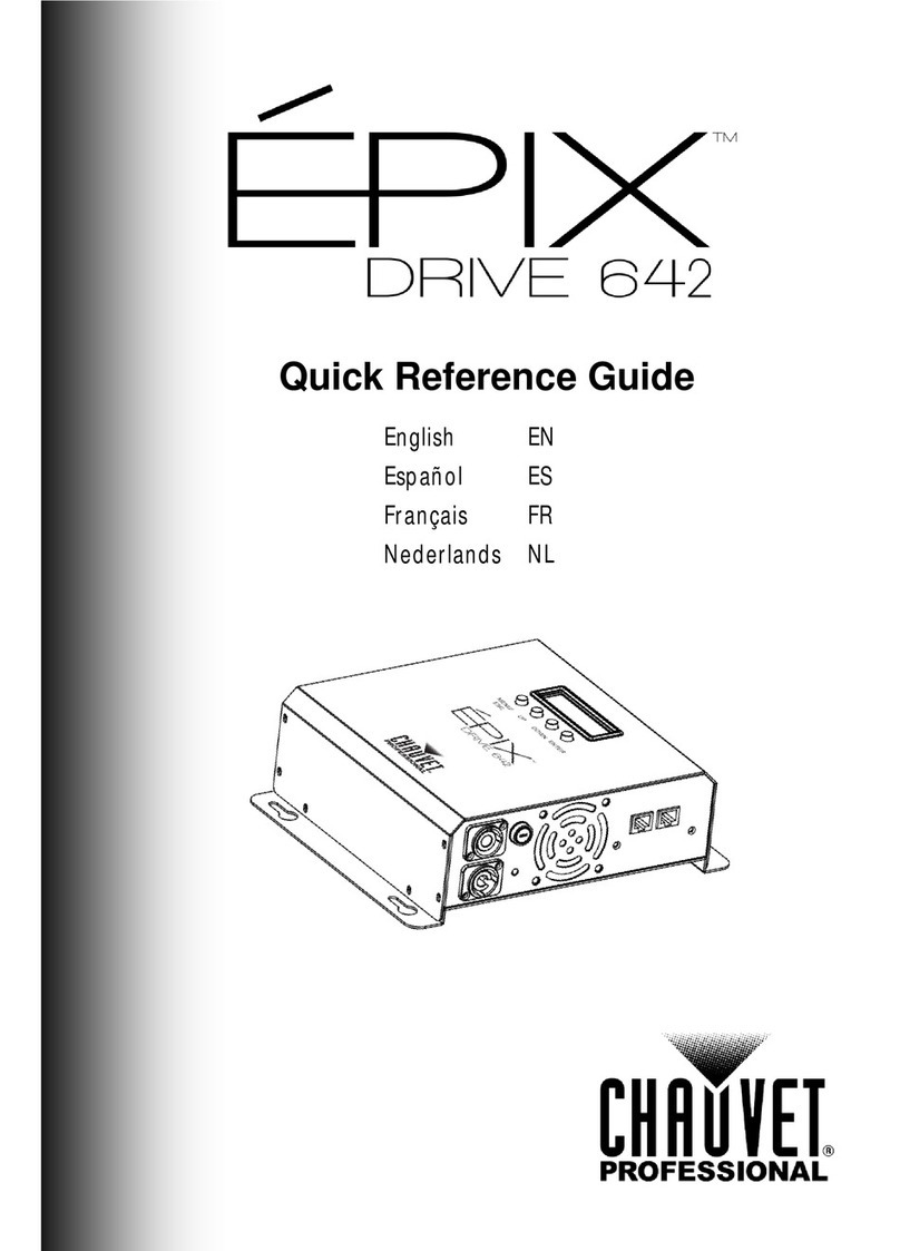 Chauvet Epix Drive 642 Quick reference guide