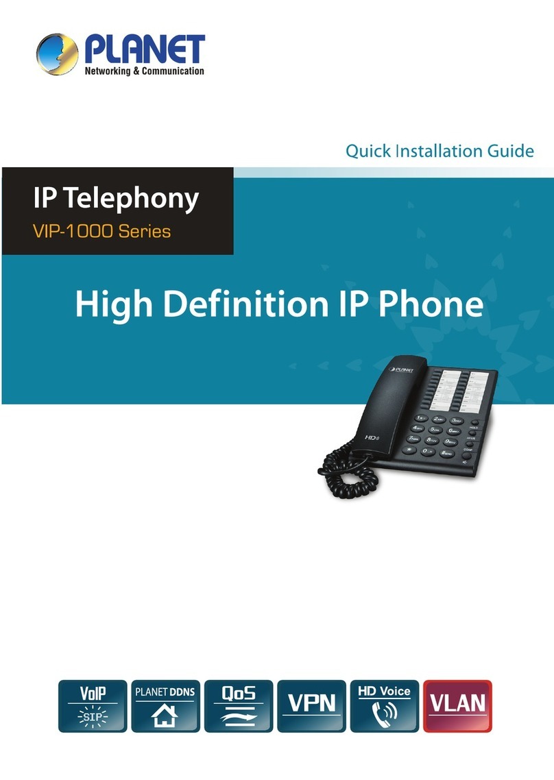 Planet Networking & Communication VIP-1000 Series User manual Planet Networking & Communication VIP-1000 Series User manual