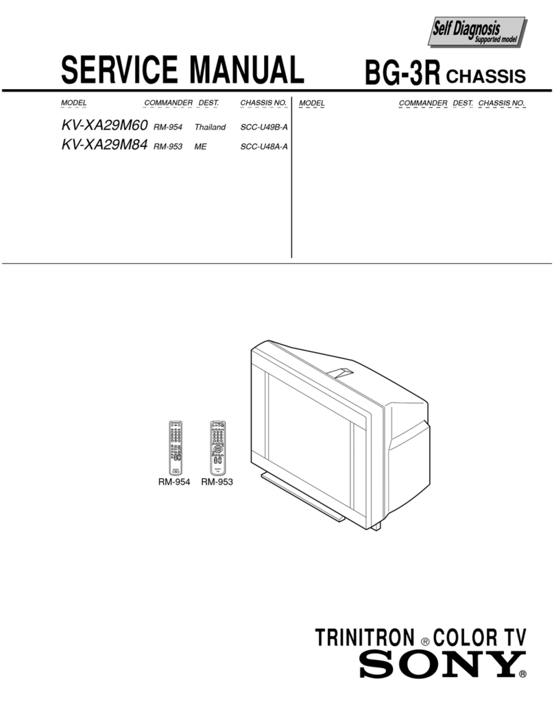 Sony Trinitron KV-XA29M60 User manual Sony Trinitron KV-XA29M60 User manual