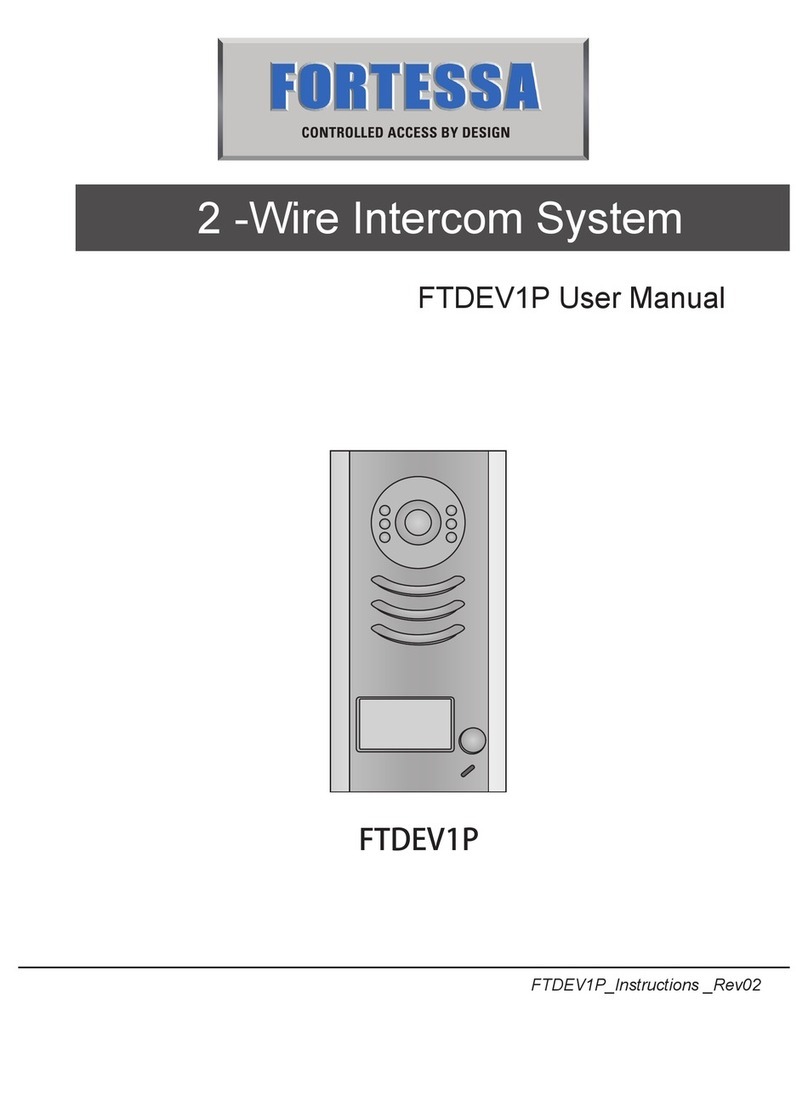 fortessa FTDEV1P user manual