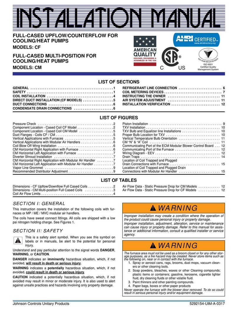York CF18A User manual