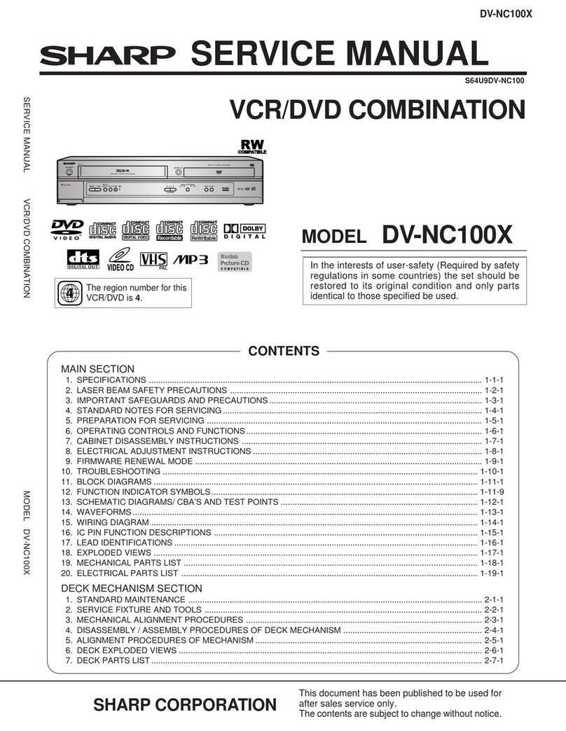 Sharp DV-NC100X User manual Sharp DV-NC100X User manual