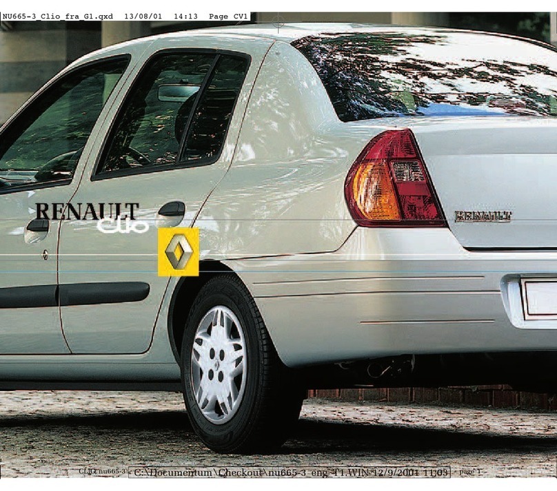 Renault clio 2001 owner's manual
