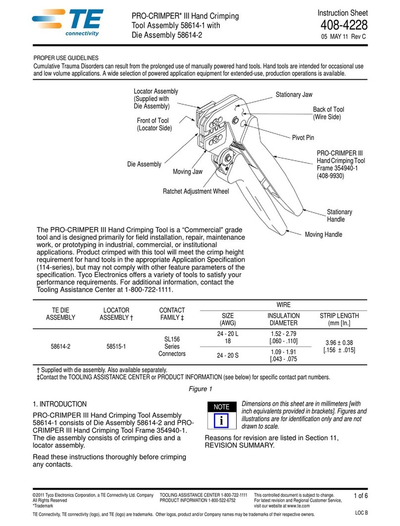 TE PRO-CRIMPER III User manual