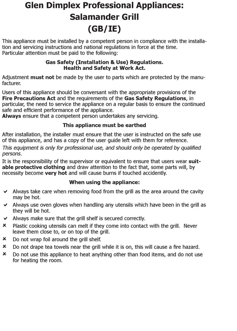 Glen Dimplex Salamander Installation and use manual