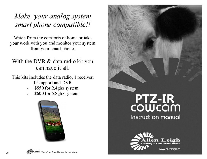 ALLEN LEIGH PTZ-IR COWCAM instruction manual