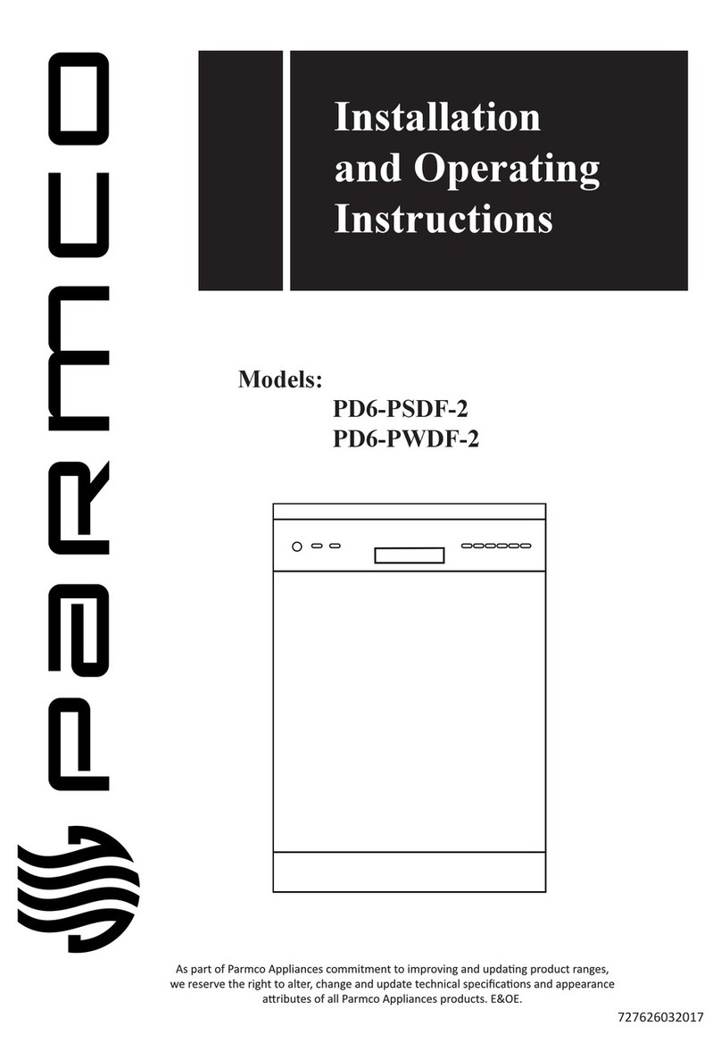 Parmco PD6-PSDF-2 Installation and operating instructions Parmco PD6-PSDF-2 Installation and operating instructions