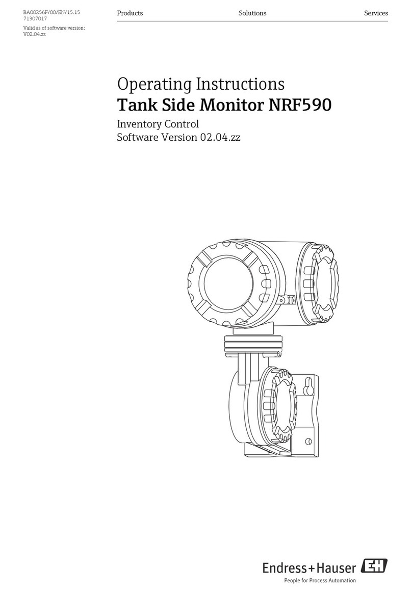 Endress+Hauser Tank Side Monitor NRF590 operating instructions Endress+Hauser Tank Side Monitor NRF590 operating instructions