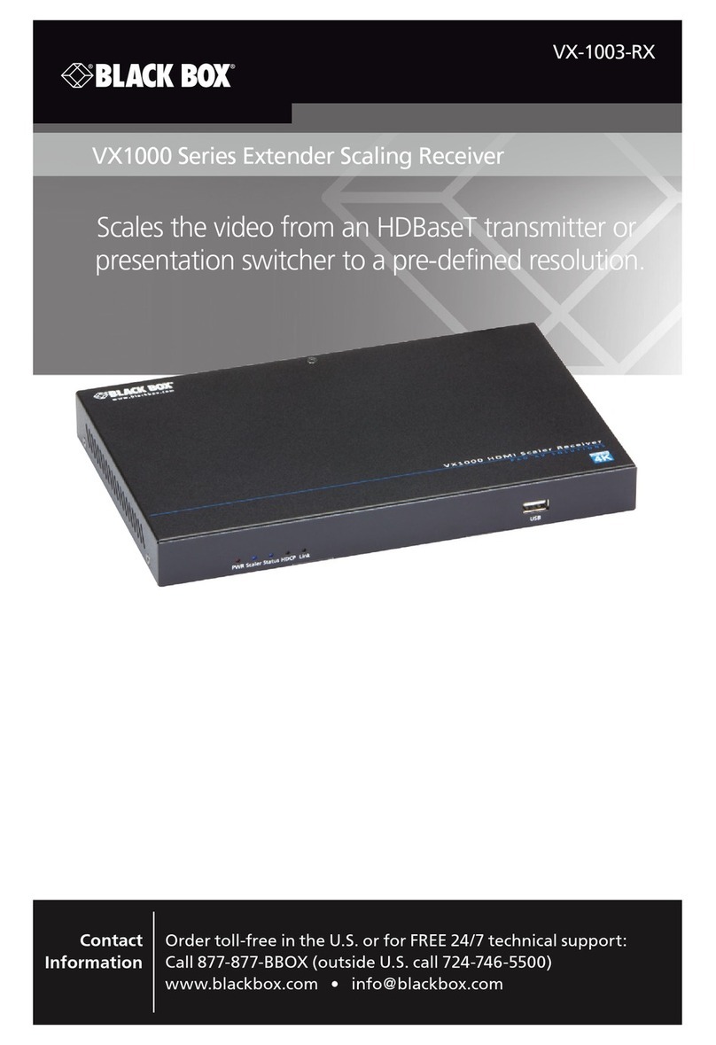 Black Box VX-1003-RX User manual