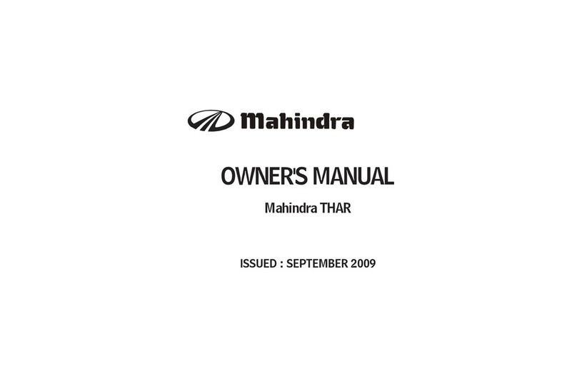 Mahindra THAR 2009 User manual Mahindra THAR 2009 User manual