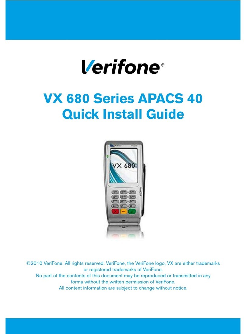 VeriFone VX 680 Series User manual