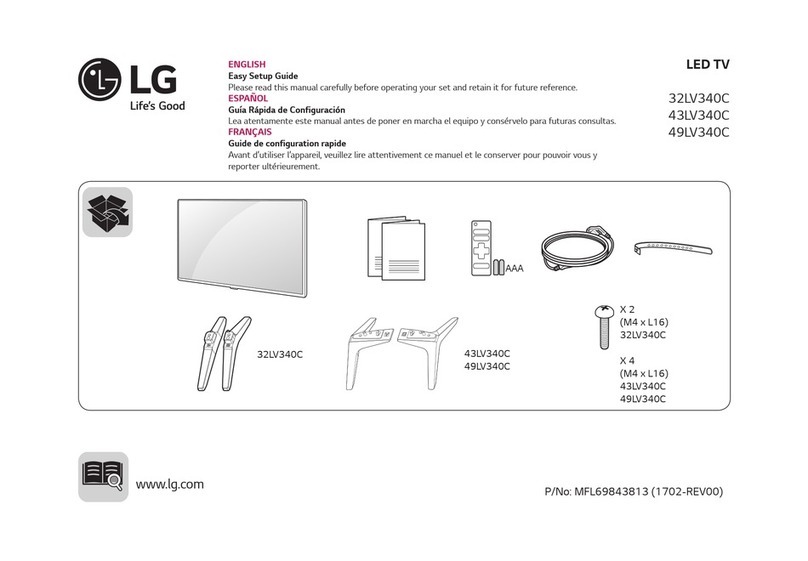 LG 32LV340C Quick start guide