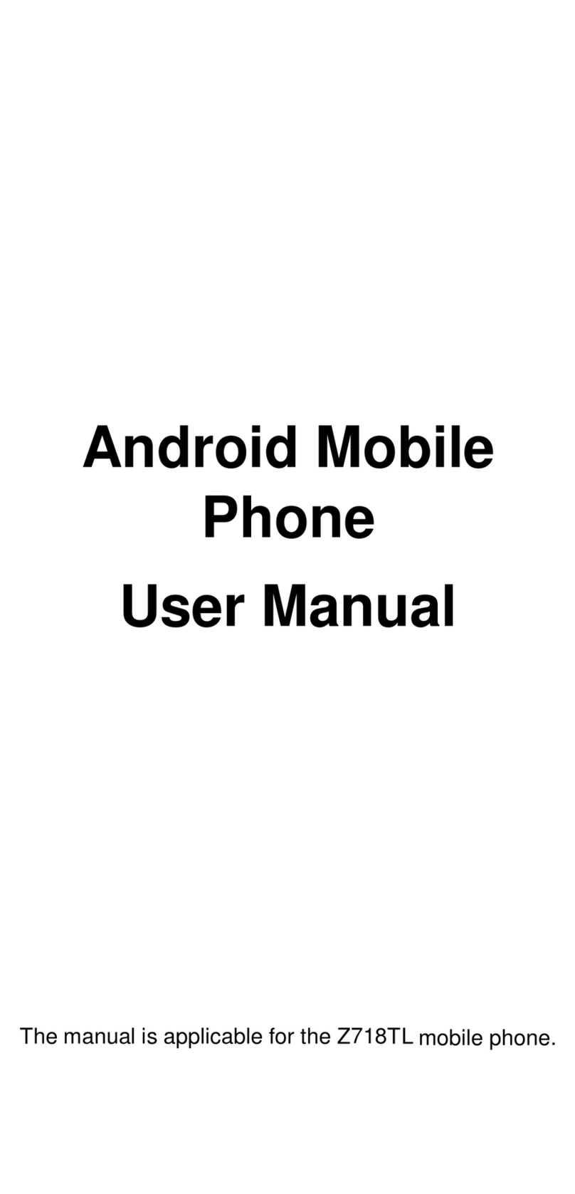 Zte Jasper User manual