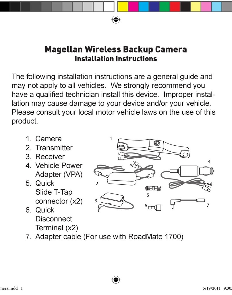 Magellan Back-up Camera installation instructions