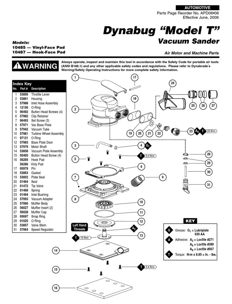 Dynabrade Dynabug Model T 10485 User guide