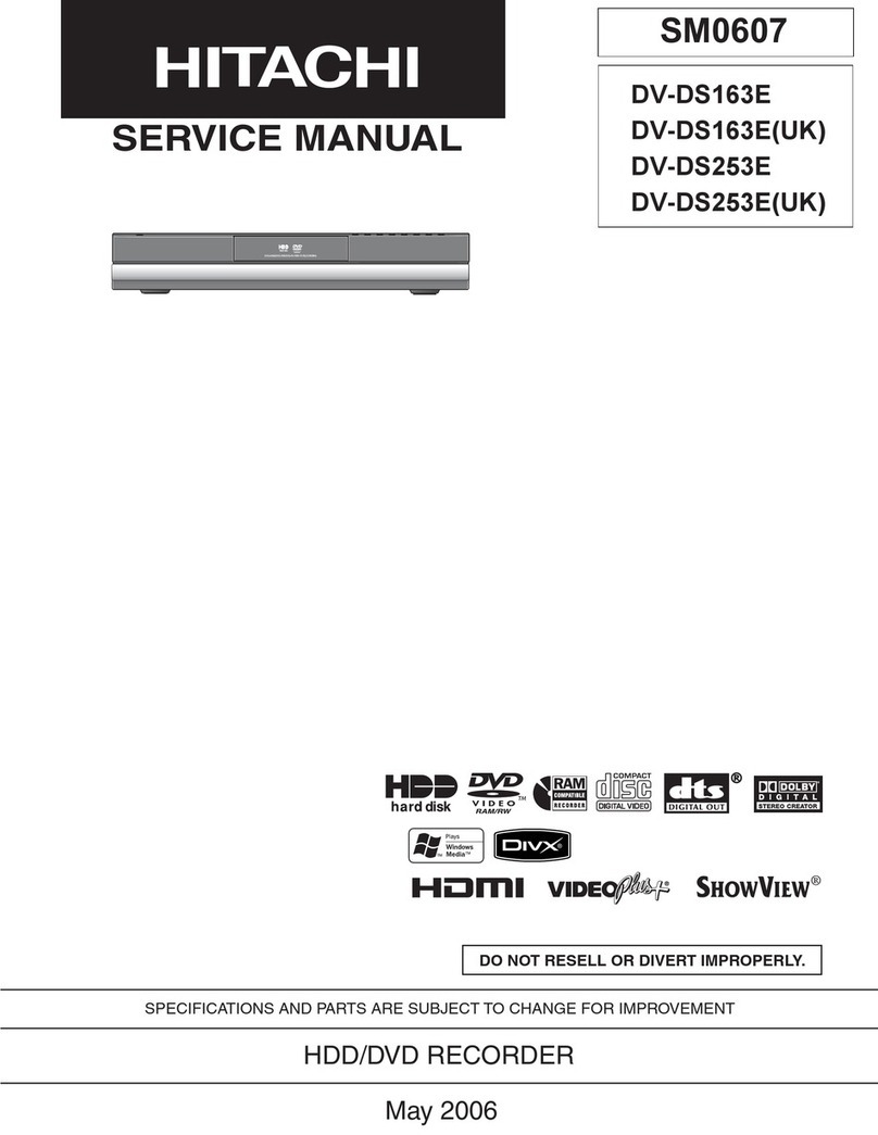 Hitachi DV-DS163E Service manual