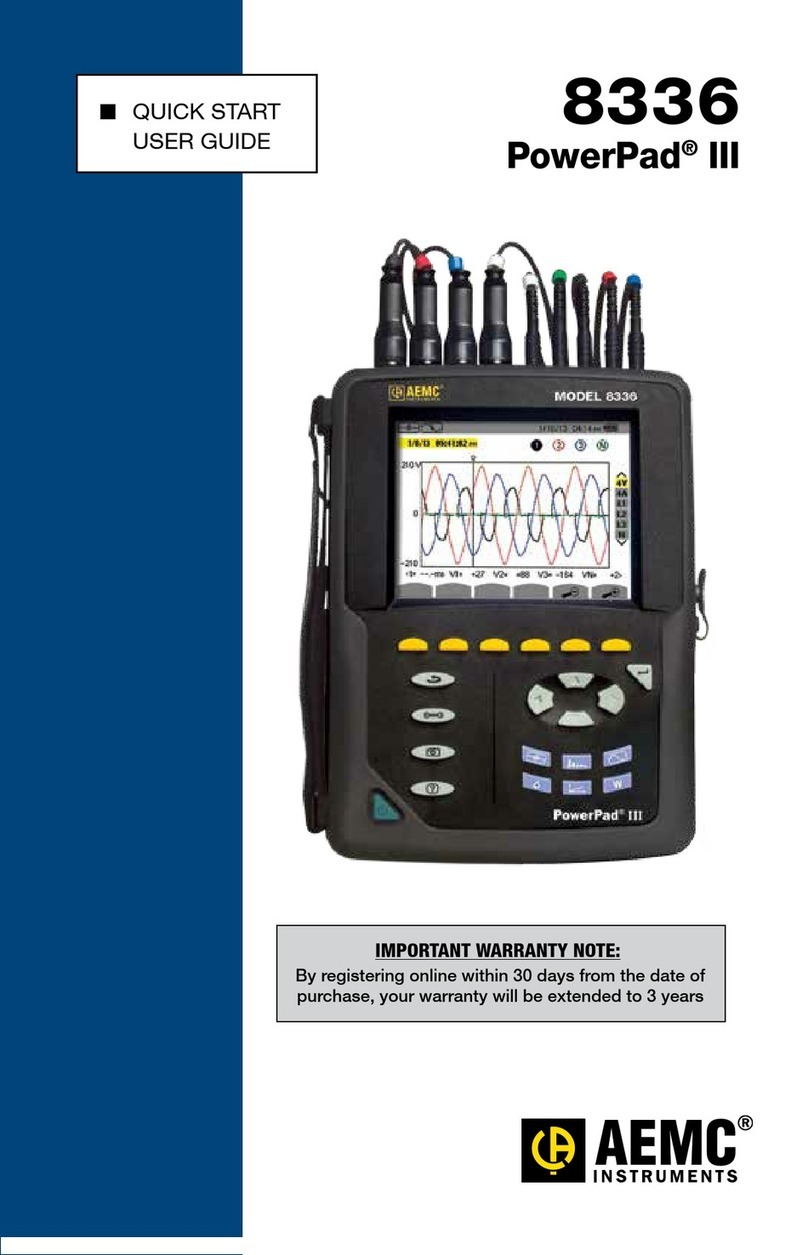 AEMC PowerPad III 8336 Setup guide
