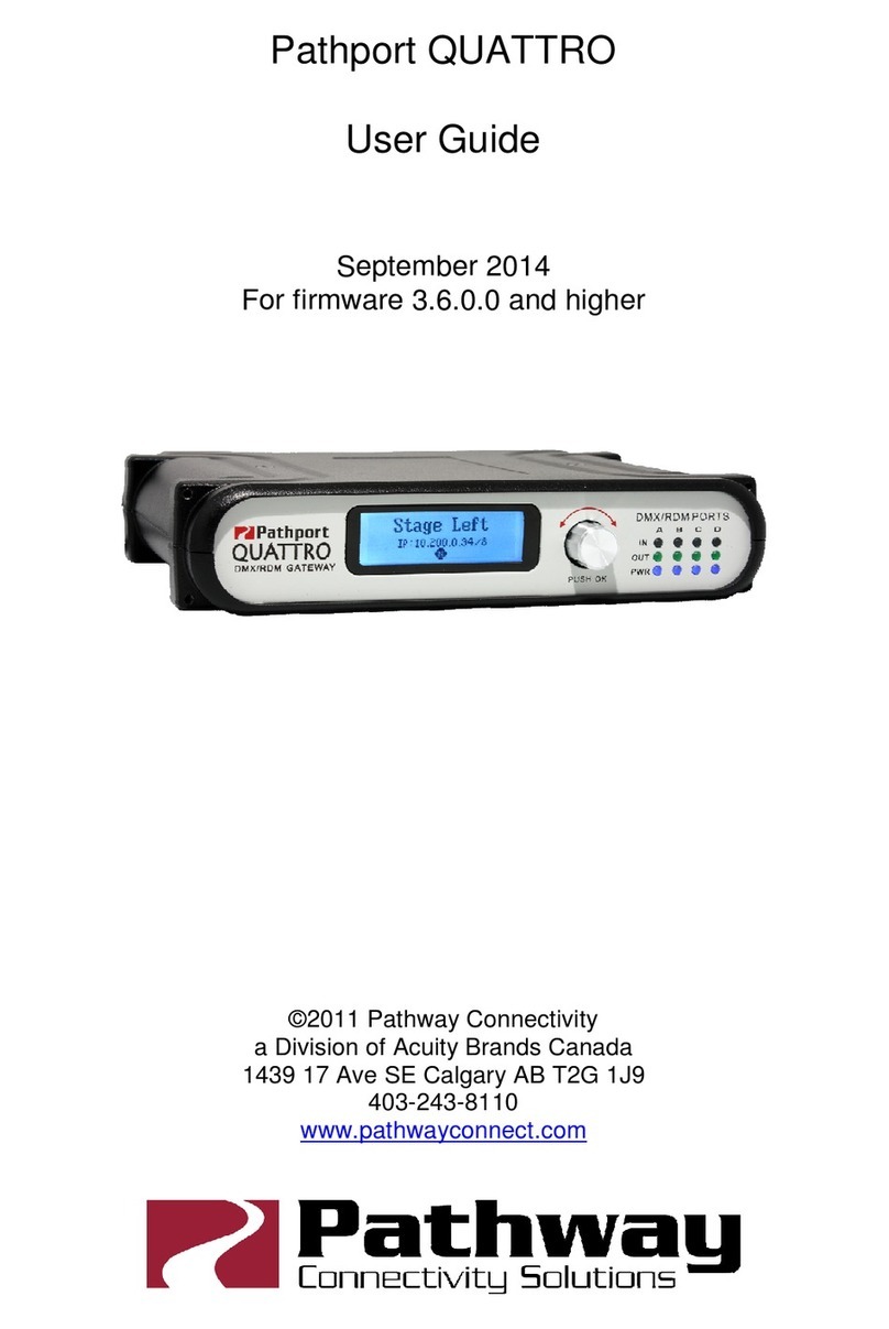 Pathway connectivity solutions Pathport QUATTRO user guide