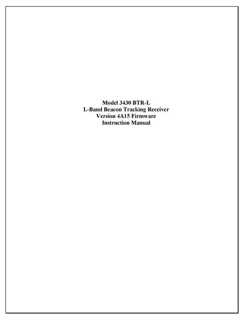 Satellite Systems Corporation 3430 BTR-L instruction manual Satellite Systems Corporation 3430 BTR-L instruction manual