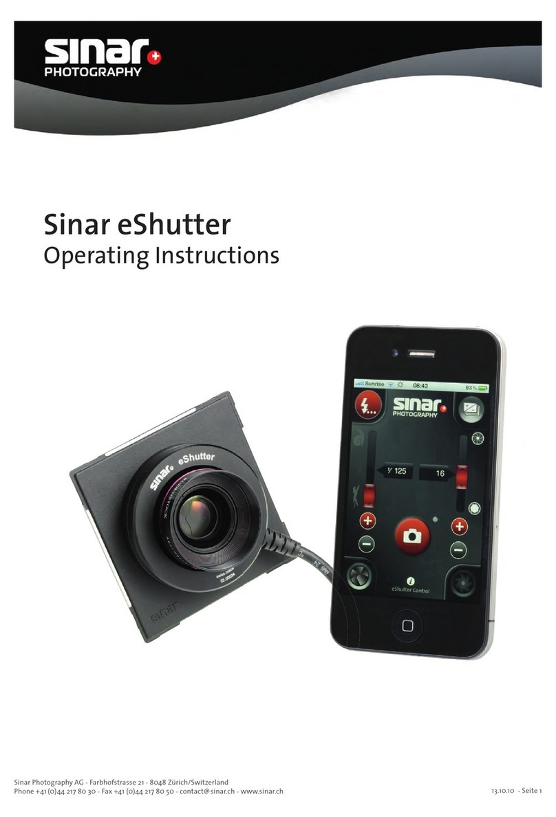 Sinar eShutter User manual