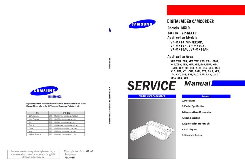 Samsung VP-MX10 Service manual