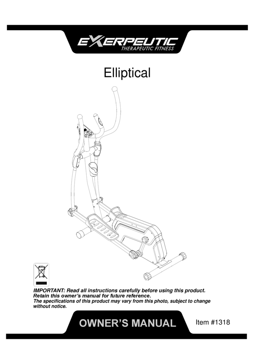 Exerpeutic 1318 User manual