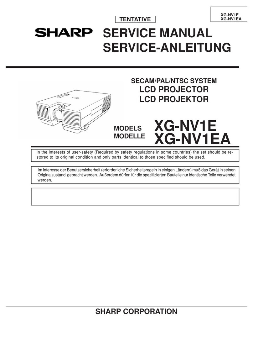 Sharp XG-NV1E User manual