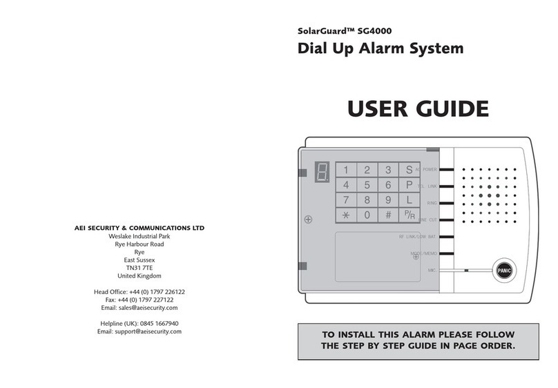 AEI Security & Communications SOLARGUARD SG4000 User manual